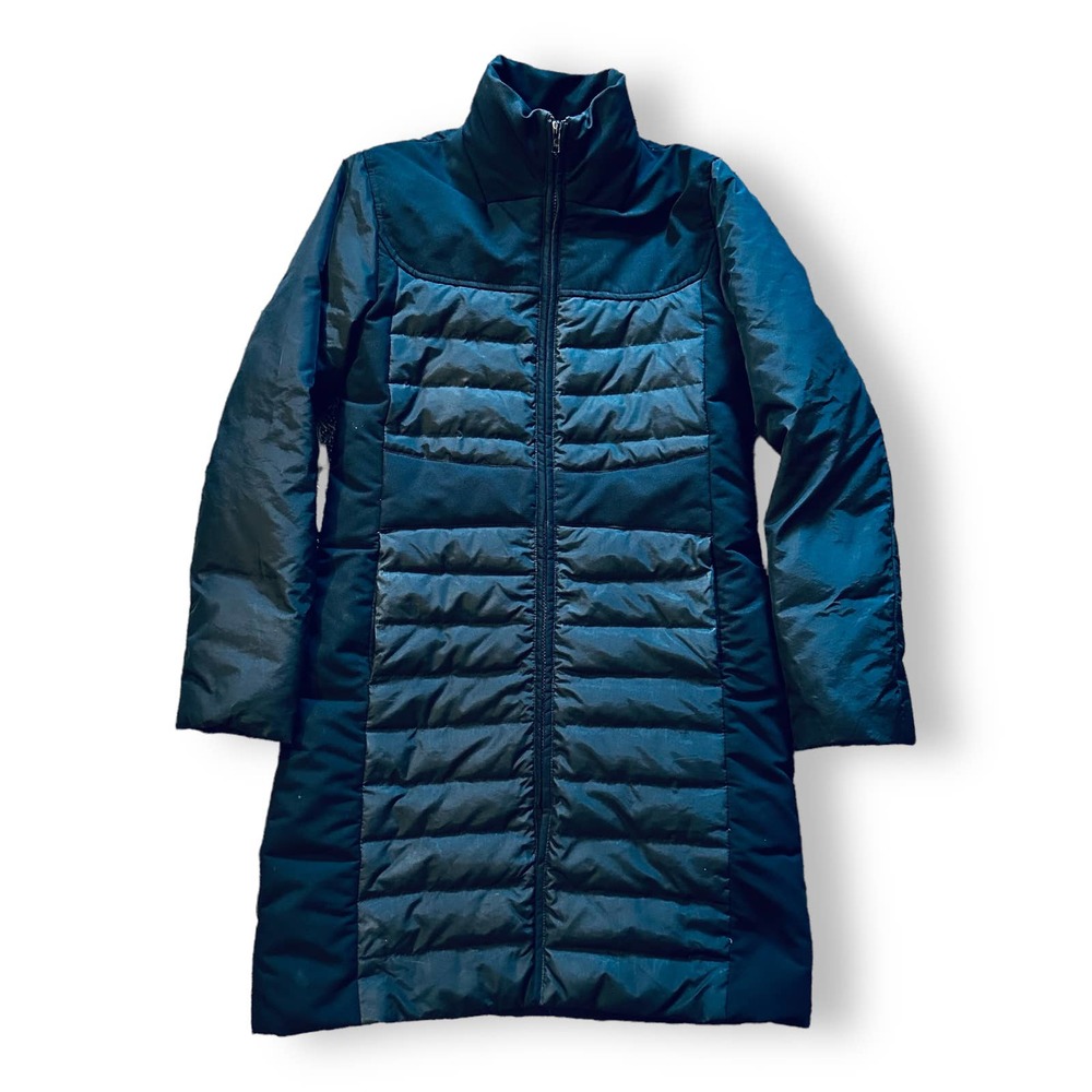 Via Spiga Long Goose Down Jacket Black Size M